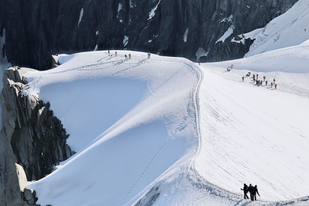 mont blanc à pied