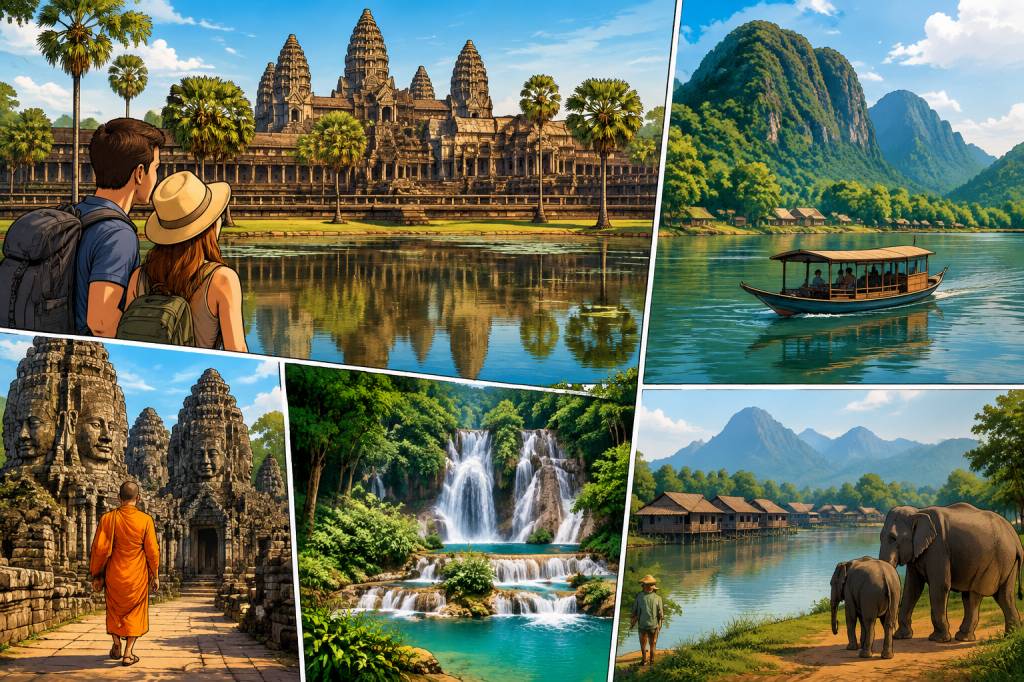 Cambodge et Laos : itinéraire incontournable entre temples et paysages d’exception
