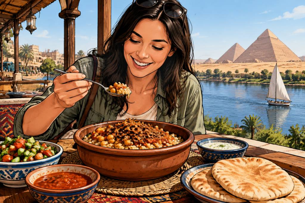 Quel est le plat égyptien connu à goûter lors d’un voyage en Égypte ?