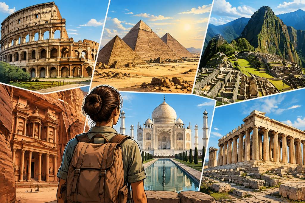 Anciennes merveilles du monde : voyage au cœur des sites légendaires